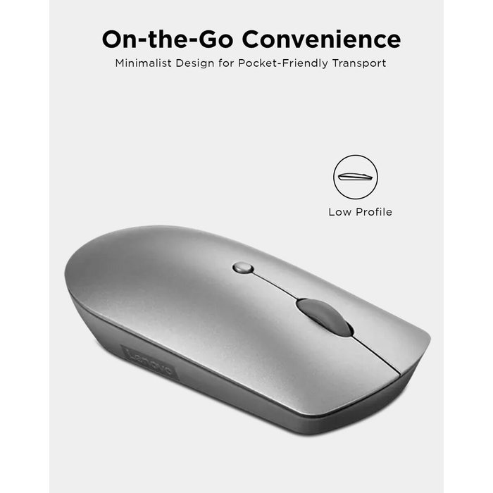 Lenovo 600 Silent Souris sans fil Bluetooth Gris Fer