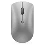Lenovo Souris sans fil Silent 600 avec Bluetooth 5.0, boutons silencieux, double connexion (Bluetooth et USB) et finition gris fer