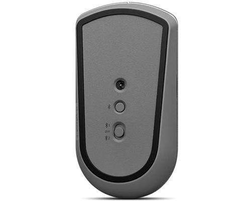 Lenovo 600 Souris silencieuse Bluetooth 5.0, 3 boutons, 61 g, DPI 2400/1600/800 réglables, capteur optique bleu, pour ordinateur portable et PC