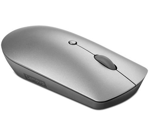 Lenovo 600 Souris silencieuse Bluetooth 5.0, 3 boutons, 61 g, DPI 2400/1600/800 réglables, capteur optique bleu, pour ordinateur portable et PC