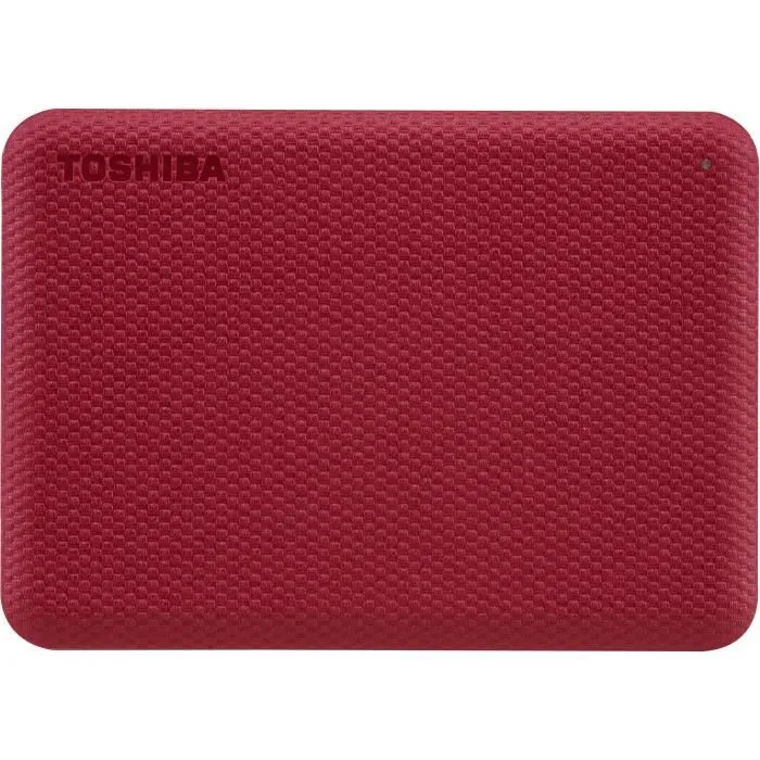 Toshiba Canvio Advance Disque dur externe portable 1 To USB 3.0 avec logiciels de sécurité et sauvegarde Rouge