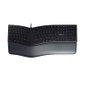 Cherry KC 4500 ERGO - Clavier Ergonomique USB AZERTY Espagnol, Repose-Poignets, Touches Multimédia