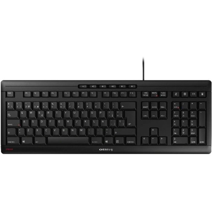 Cherry Stream Keyboard Clavier USB Disposition Espagnol - G83-6105 Cherry Stream Keyboard Clavier USB Disposition Espagnol - G83-6105