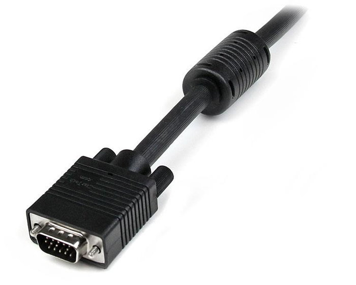 Startechcom Câble VGA 1m Coaxial Haute Résolution HD15 Mâle-Mâle Noir Startechcom Câble VGA 1m Coaxial Haute Résolution HD15 Mâle-Mâle Noir