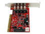 StarTech.com Tarjeta Adaptateur PCI USB 3.0 4 Ports SuperSpeed avec Alimentation SATA LP4 Pciusb3S4