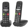 Gigaset E290 Duo Téléphone Fixe Sans Fil DECT Analogique avec Répondeur et Réduction d'Énergie ECO DECT