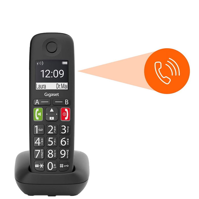 Gigaset E290 Duo Téléphone Fixe Sans Fil DECT Analogique avec Répondeur et Réduction d'Énergie ECO DECT Gigaset E290 Duo Téléphone Fixe Sans Fil DECT Analogique avec Répondeur et Réduction d'Énergie ECO DECT