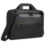 Targus CityGear Sacoche Ordinateur Portable 15-17.3 Pouces Noir - Protection Domed, Compartiments, Bandoulière et Sangle pour Chariot