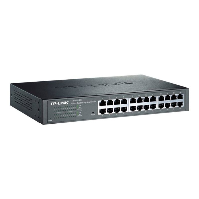 TP-Link Switch Gigabit 24 Ports TL-SG1024DE, Sans Fil Géré, Montage en Rack TP-Link Switch Gigabit 24 Ports TL-SG1024DE, Sans Fil Géré, Montage en Rack