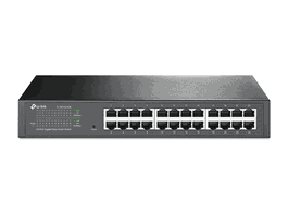 TP-LINK Switch Gigabit 24 ports TL-SG1024DE, gestionable, rackable, avec ports SFP, noir