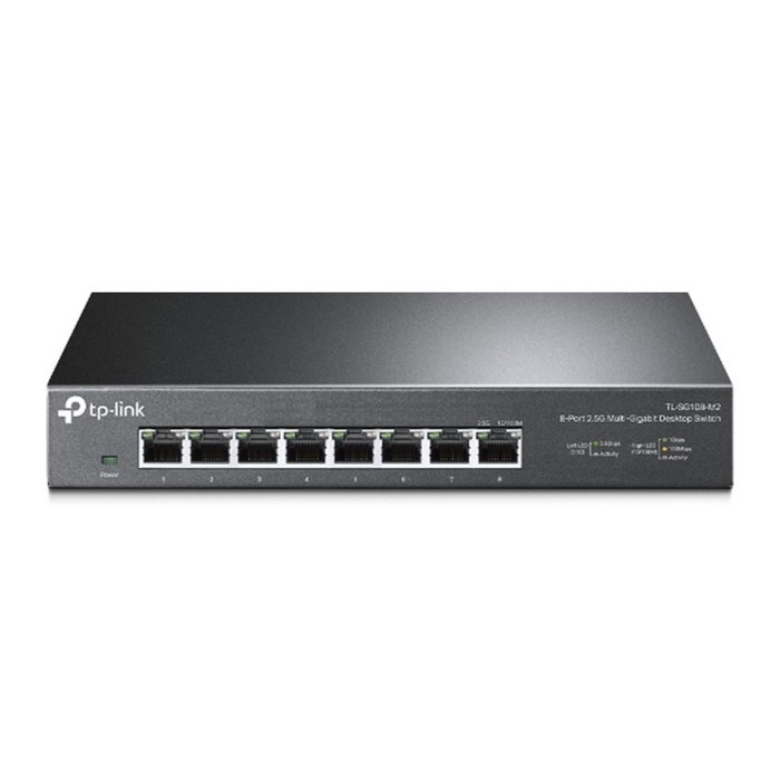 TP-Link TL-SG108-M2 Switch 8 ports 2.5G Gigabit, bureau Métal sans ventilateur TP-Link TL-SG108-M2 Switch 8 ports 2.5G Gigabit, bureau Métal sans ventilateur