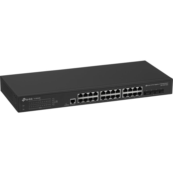 TP-Link TL-SG3428 Switch JetStream 24 ports Gigabit L2 avec 4 emplacements SFP, Noir TP-Link TL-SG3428 Switch JetStream 24 ports Gigabit L2 avec 4 emplacements SFP, Noir