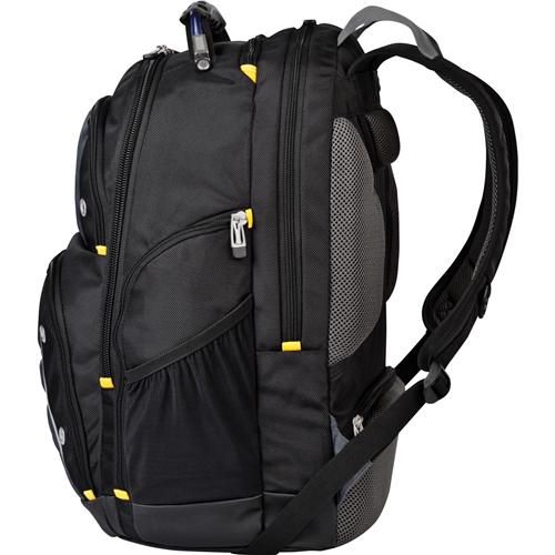 Targus Drifter Backpack - Sac à dos robuste pour ordinateur portable jusqu'à 16", compartiment matelassé, nombreuses poches, bretelles ajustables et aérées