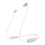 Sony WI-C100 Écouteurs Bluetooth Sans Fil In-Ear Blanc - Autonomie 25h Résistance IPX4