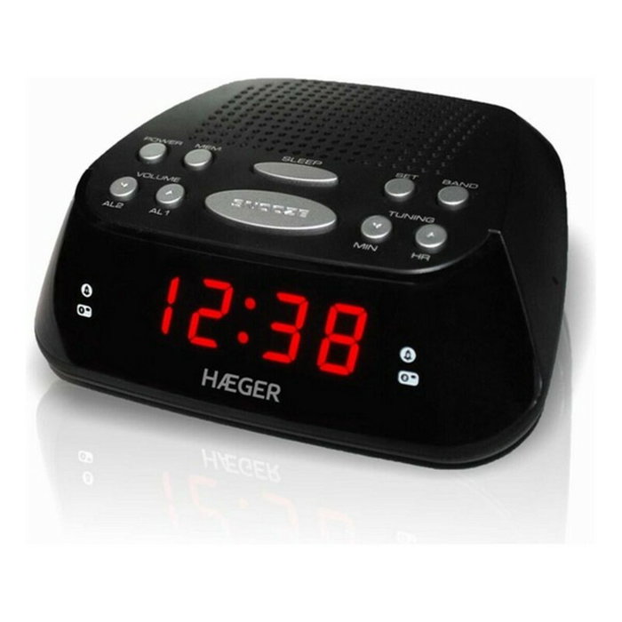Radio-réveil Haeger RA-06B.005B Noir Radio-réveil Haeger RA-06B.005B Noir