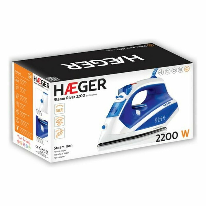 Fer à vapeur Haeger SI-220.009B 2200W Fer à vapeur Haeger SI-220.009B 2200W