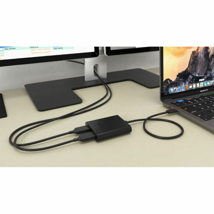 Adaptateur DisplayPort vers HDMI i-Tec C31DUAL4KHDMI Noir 4K Ultra HD