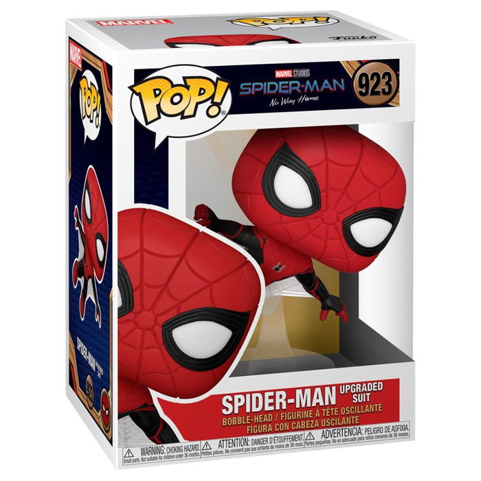 Funko Pop! Marvel Spider-Man: No Way Home - Spider-Man Upgraded Suit - Figurine Vinyl 9cm avec Fenêtre