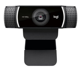 Logitech C922 Pro Stream Webcam - Caméra de streaming Full HD 1080p à 30 fps et 720p à 60 fps avec remplacement d'arrière-plan personnalisable, H.264 et trépied inclus