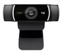 Logitech C922 Pro Stream Webcam - Caméra de streaming Full HD 1080p à 30 fps et 720p à 60 fps avec remplacement d'arrière-plan personnalisable, H.264 et trépied inclus