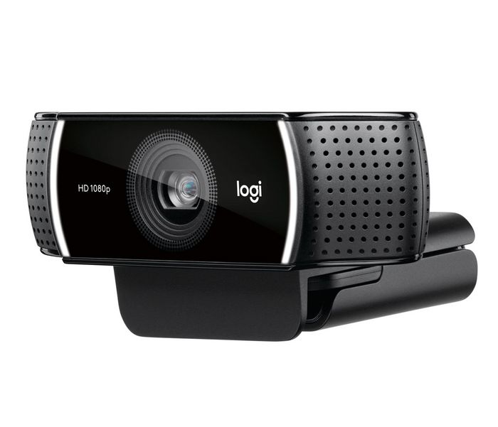 Logitech C922 Pro Stream Webcam - Caméra de streaming Full HD 1080p à 30 fps et 720p à 60 fps avec remplacement d'arrière-plan personnalisable, H.264 et trépied inclus