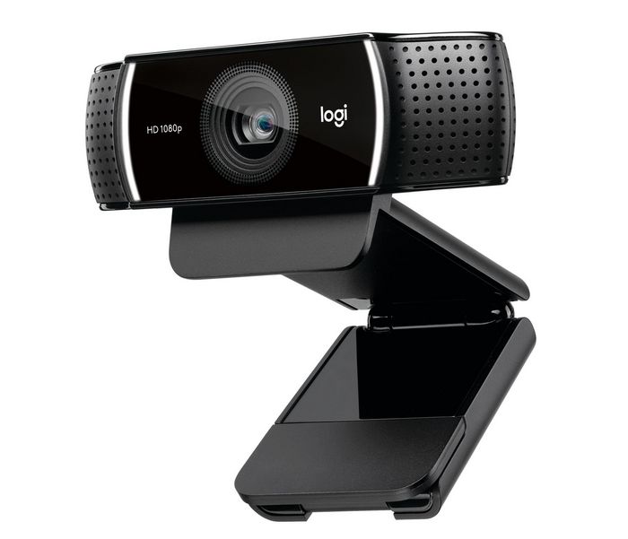 Logitech C922 Pro Stream Webcam - Caméra de streaming Full HD 1080p à 30 fps et 720p à 60 fps avec remplacement d'arrière-plan personnalisable, H.264 et trépied inclus