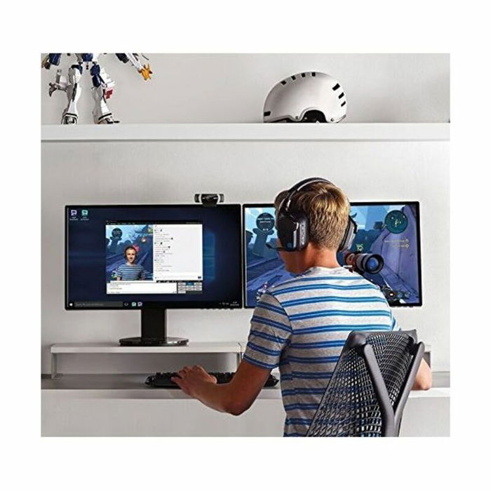 Logitech Webcam C922 Pro Stream 960-001088 - Noir, 1080p 30fps / 720p 60fps, Autofocus, Microphone stéréo