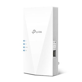 TP-Link RE700X Répéteur WiFi 6 (AX3000) Dual Band 2,4 GHz / 5 GHz (574 / 2402 Mbps) IEEE 802.11ax avec Gigabit Ethernet et OneMesh