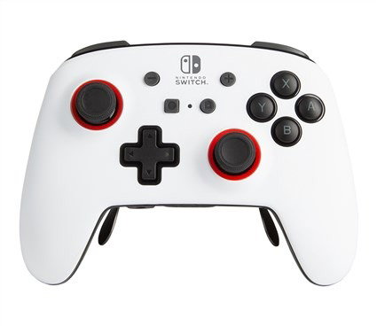 PowerA 1515672-01 FUSION PRO Manette Sans Fil Bluetooth Officielle Nintendo Switch OLED/Switch/Switch Lite - Blanche/Noire