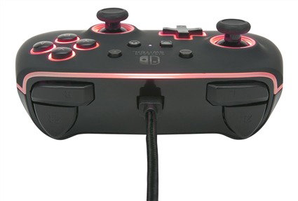 PowerA Manette avec Câble Améliorée Spectra LED pour Nintendo Switch - Modèle 1510925-01 avec 8 Couleurs, Effets Lumineux et Boutons Programmables