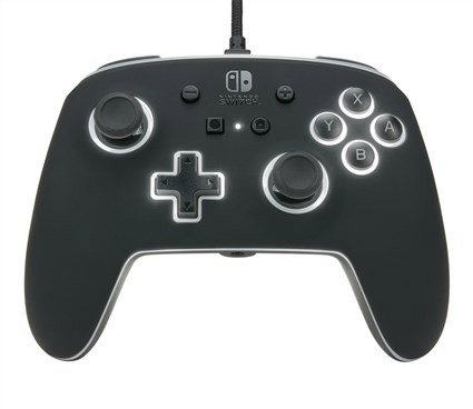 PowerA Manette avec Câble Améliorée Spectra LED pour Nintendo Switch - Modèle 1510925-01 avec 8 Couleurs, Effets Lumineux et Boutons Programmables