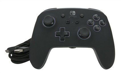 PowerA Manette avec Câble Améliorée Spectra LED pour Nintendo Switch - Modèle 1510925-01 avec 8 Couleurs, Effets Lumineux et Boutons Programmables