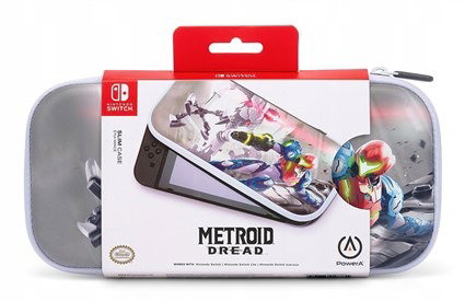 Power A 1527184-01 Étui protecteur compact pour Nintendo Switch OLED, Switch et Switch Lite - Support intégré et rangement pour 10 cartouches - Compatible avec Metroid Dread Power A 1527184-01 Étui protecteur compact pour Nintendo Switch OLED, Switch et Switch Lite - Support intégré et rangement pour 10 cartouches - Compatible avec Metroid Dread