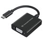 Conceptronic Adaptateur USB-C vers VGA, noir, aluminium, 1080p 60Hz, câble 0,1m