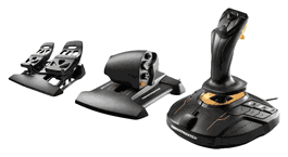Thrustmaster Flight Pack T.16000M FCS avec Joystick, Manette des Gaz et Palonnier pour PC - 2960782 - Noir