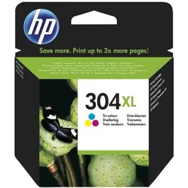 HP - Cartouche d'encre trois couleurs 304XL authentique (N9K07AE) pour imprimantes DeskJet 2620/2630/3720/3730 - Compatible avec HP Instant Ink