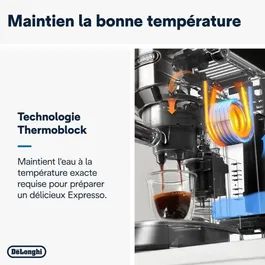DeLonghi EC685.R Dedica Style Machine à café expresso, 15 bars, 1300W, système Cappuccino, rouge