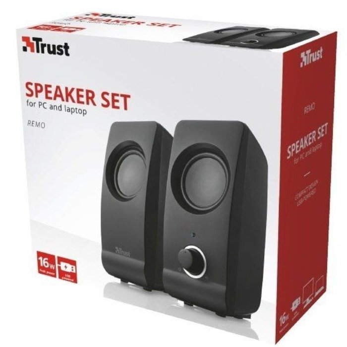 Haut-parleurs de PC Trust Remo 2.0 Noir