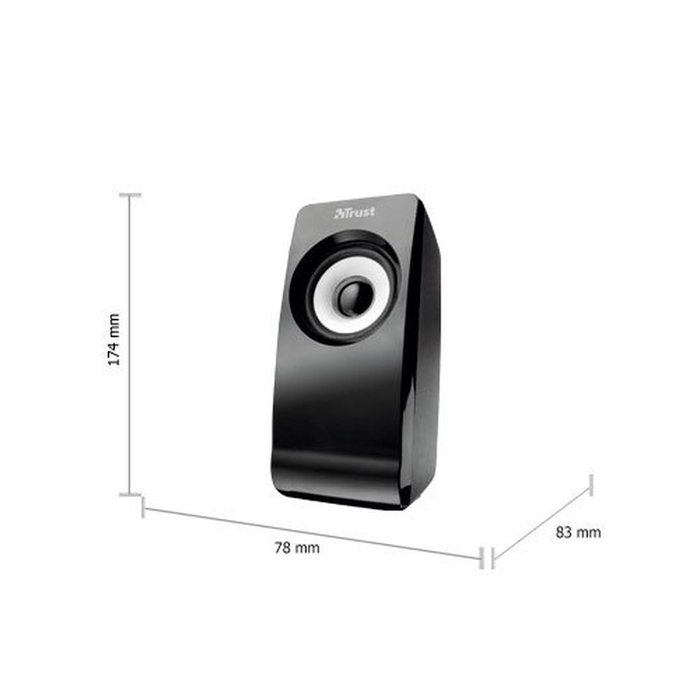 Haut-parleurs de PC Trust Remo 2.0 Noir
