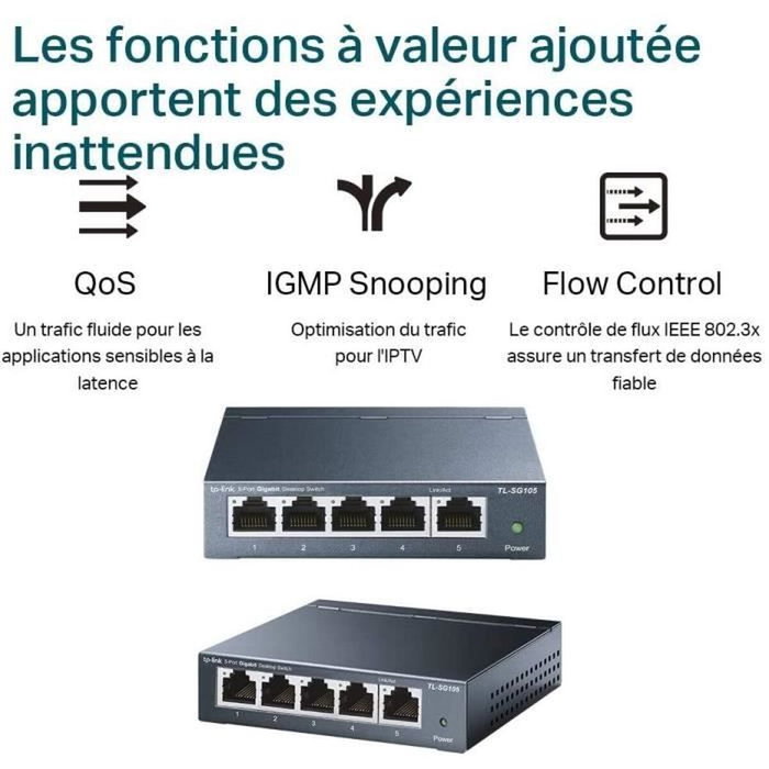 Commutateur Réseau de Bureau TP-Link TL-SG105