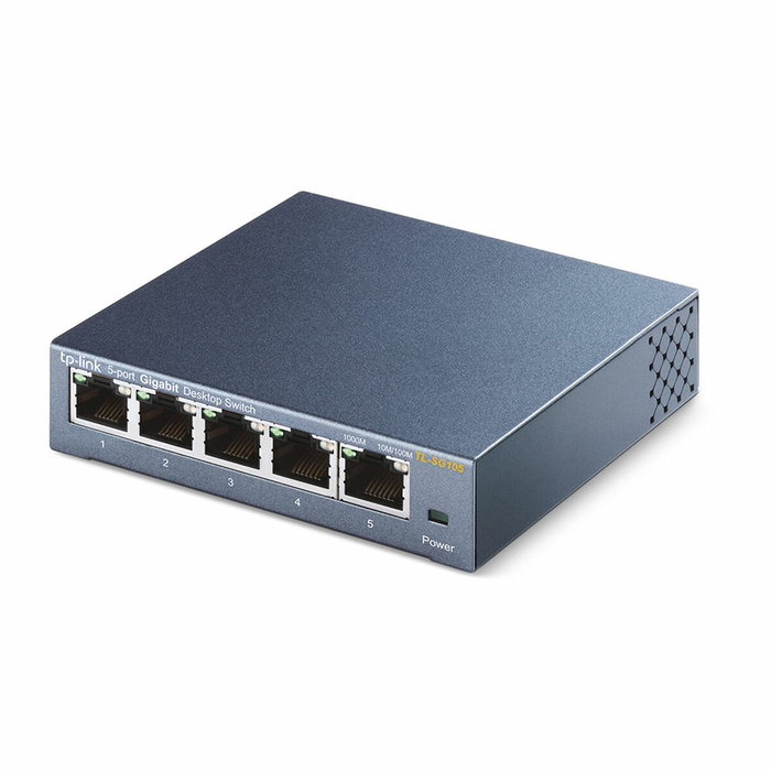 TP-LINK Switch réseau 5 ports Gigabit TL-SG105 Noir - Commutateur Ethernet