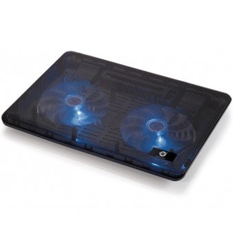 Conceptronic Support de Refroidissement pour Ordinateur Portable Jusqu'à 15.6 Pouces avec 2 Ventilateurs Silencieux 12.5 cm, Alimentation USB, Trépied, Aluminium Conceptronic Support de Refroidissement pour Ordinateur Portable Jusqu'à 15.6 Pouces avec 2 Ventilateurs Silencieux 12.5 cm, Alimentation USB, Trépied, Aluminium