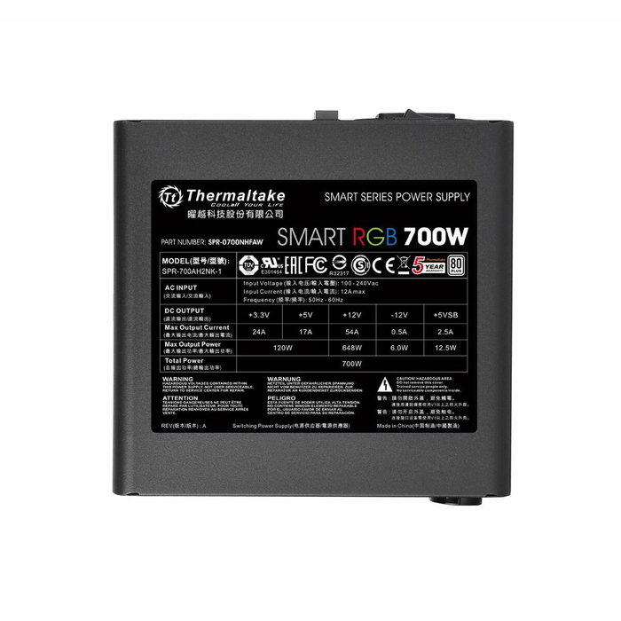 THERMALTAKE Smart RGB PS-SPR-0700NHSAWE-1 700 W ATX