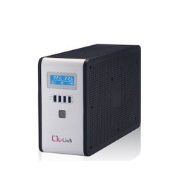 L-Link SAI Line-Interactive 2000VA/1200W, Onduleur avec USB, 4 Prises, LCD, Protection RJ-45, Modèle LL-7720