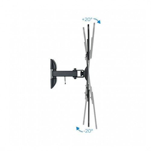 TOOQ Support mural TV 23-55 pouces orientable LP2255TN-B, VESA 75x75 à 400x400, inclinaison -20/20°, charge max 30kg