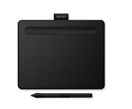 Wacom Intuos Small Tablet à Stylet sans Pile 4096 Niveaux de Pression - Zone Active 152 x 95 mm (6") - USB - 4 ExpressKeys - Gris Ardoise