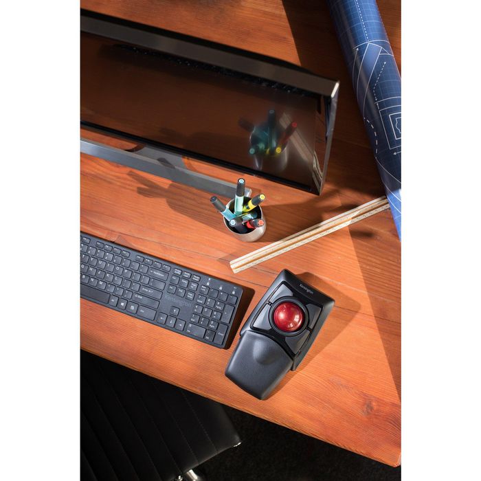 Kensington Expert Mouse Trackball sans fil ambidextre - Bluetooth 4.0 LE / nano USB récepteur - Molette Scroll Ring - Logiciel TrackballWorks - Avec repose-poignet Kensington Expert Mouse Trackball sans fil ambidextre - Bluetooth 4.0 LE / nano USB récepteur - Molette Scroll Ring - Logiciel TrackballWorks - Avec repose-poignet