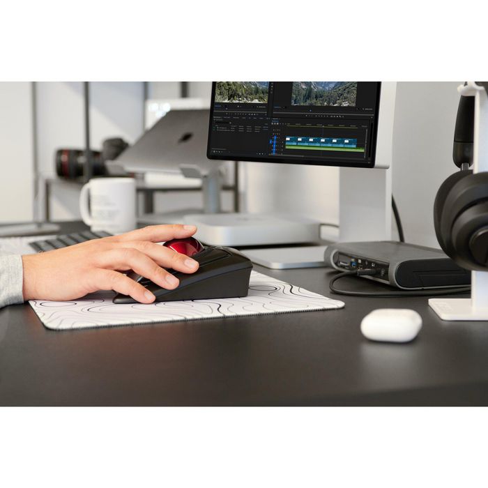 Kensington Expert Mouse Trackball sans fil ambidextre - Bluetooth 4.0 LE / nano USB récepteur - Molette Scroll Ring - Logiciel TrackballWorks - Avec repose-poignet Kensington Expert Mouse Trackball sans fil ambidextre - Bluetooth 4.0 LE / nano USB récepteur - Molette Scroll Ring - Logiciel TrackballWorks - Avec repose-poignet
