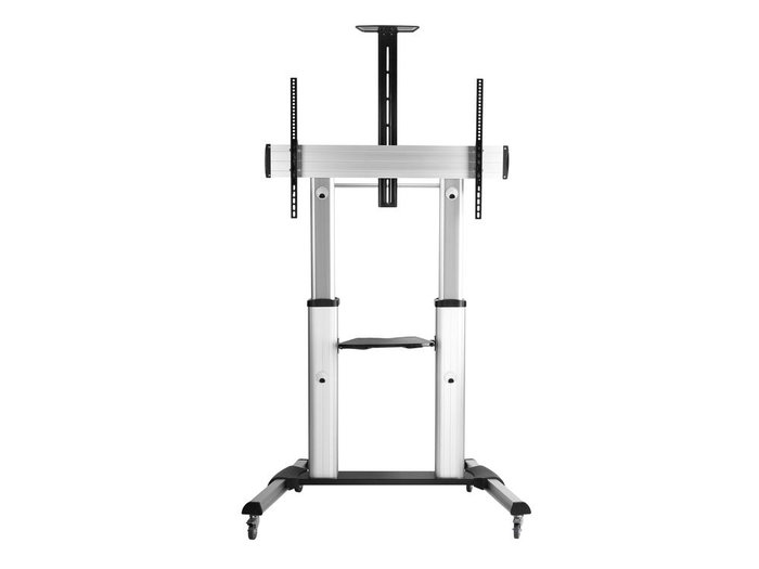 Equip EQ650605 Support Sol TV sur Roulettes Couleur Aluminium Jusqu'à 100 Pouces et 100 kg Equip EQ650605 Support Sol TV sur Roulettes Couleur Aluminium Jusqu'à 100 Pouces et 100 kg