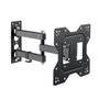 Ewent EW1522 Support Mural pour TV jusqu'à 43 Pouces, VESA 100x100 à 200x200, Inclinable et Orientable, Charge Max 30 kg